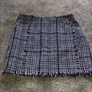 ZAFUL fringed tweed skirt
